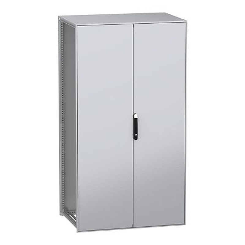 Schneider Electric PanelSeT SFN Series Galvanised Steel 2-Door Floor Standing Enclosure, Plain Door, IP55 800 mm, 1200