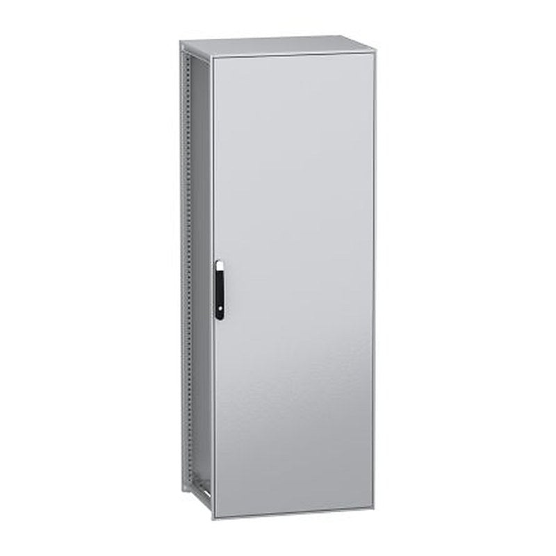 Schneider Electric PanelSeT SFN Series Galvanised Steel 1-Door Floor Standing Enclosure, Plain Door, IP55 600 mm, 800 mm