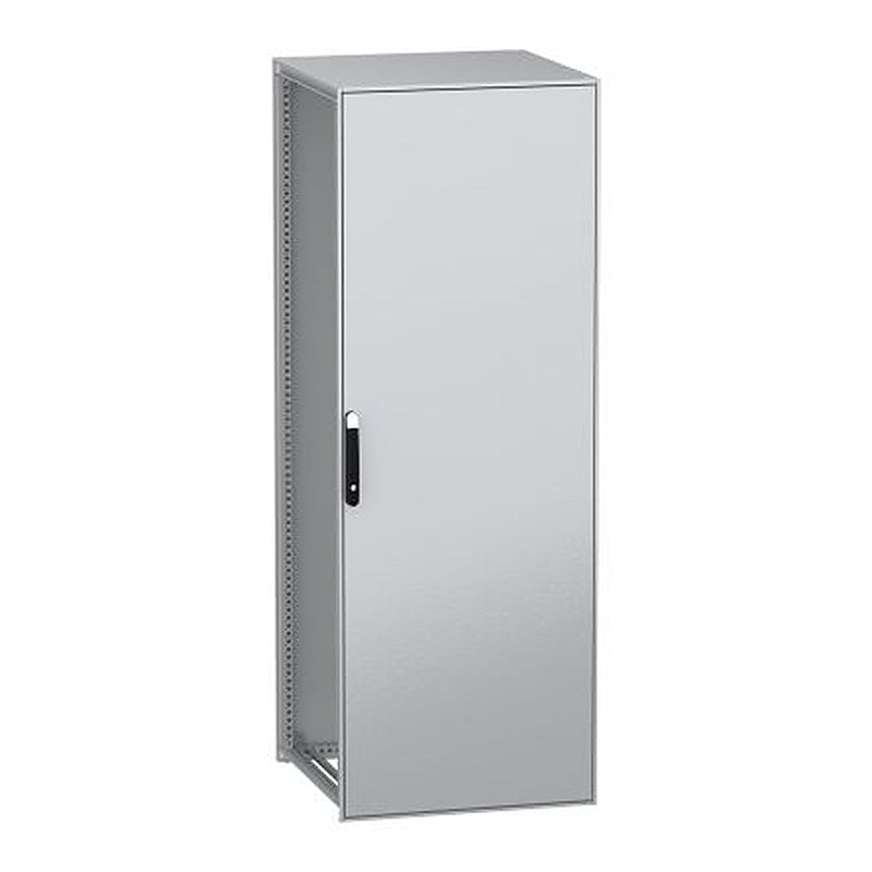 Schneider Electric PanelSeT SFN Series Galvanised Steel 1-Door Floor Standing Enclosure, Plain Door, IP55 800 mm, 800 mm