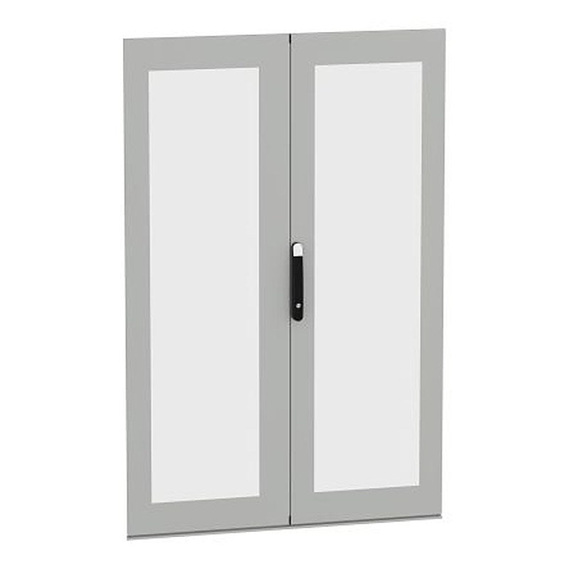 Schneider Electric PanelSeT SFN Kit Series Lockable Glass, Steel RAL 7035 Double Door, 1766 mm H, 1.169m W, 26 mm D,