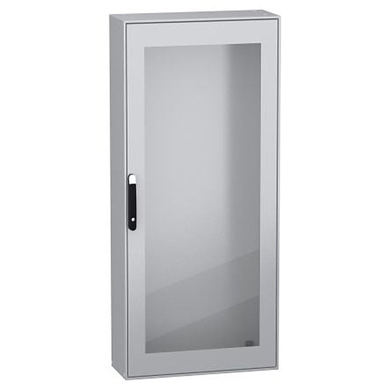 Schneider Electric PanelSeT SM Series Sheet Steel 1-Door Floor Standing Enclosure, Transparent Door, IP55 300 mm, 800 mm