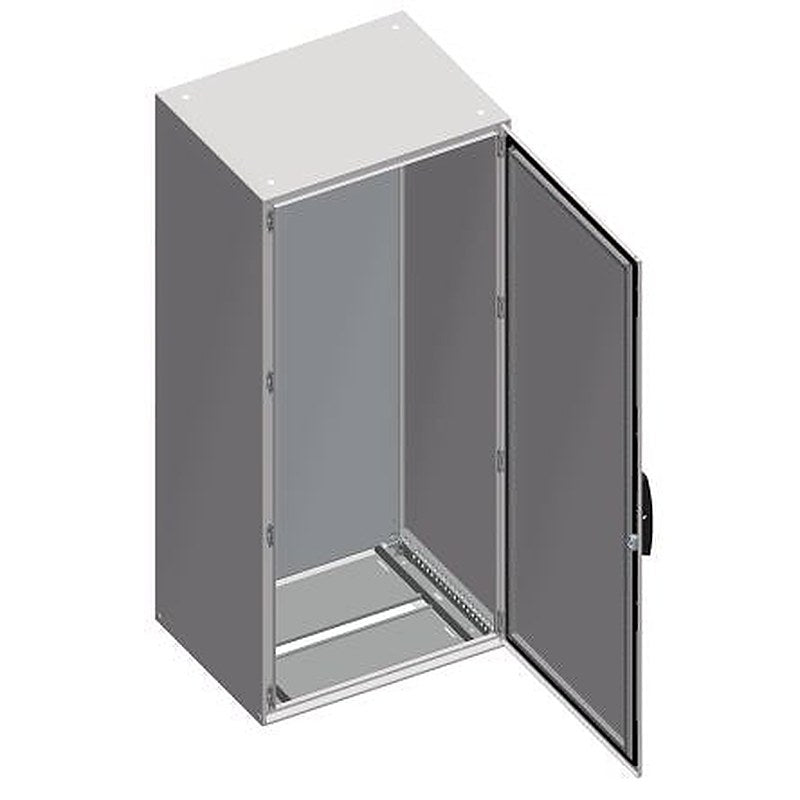 Schneider Electric PanelSeT SM Series Galvanised Steel 1-Door Floor Standing Enclosure, Opaque Door, IP55 500 mm, 800 mm