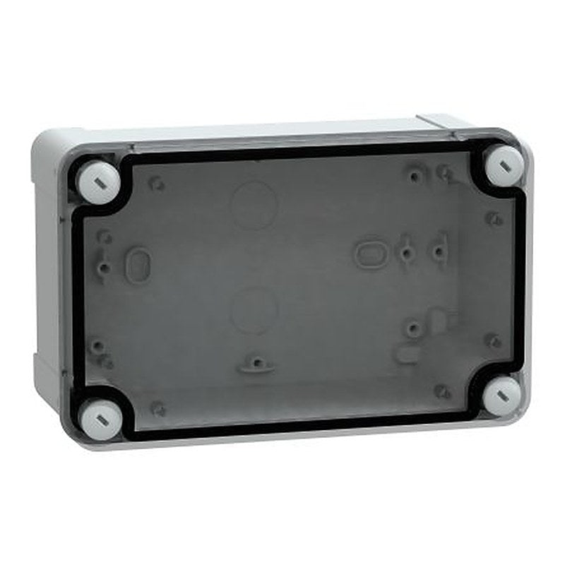Schneider Electric PanelSeT Series Grey Polycarbonate General Purpose Enclosure, IP66, IK08 Flanged 192 mm, 87 mm, 121