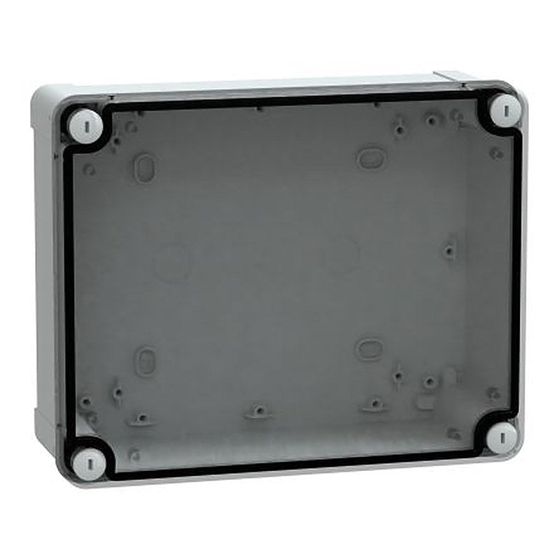 Schneider Electric PanelSeT Series Light Grey Plastic General Purpose Enclosure, IP66, IK07 Flanged 214 mm, 87 mm, 194