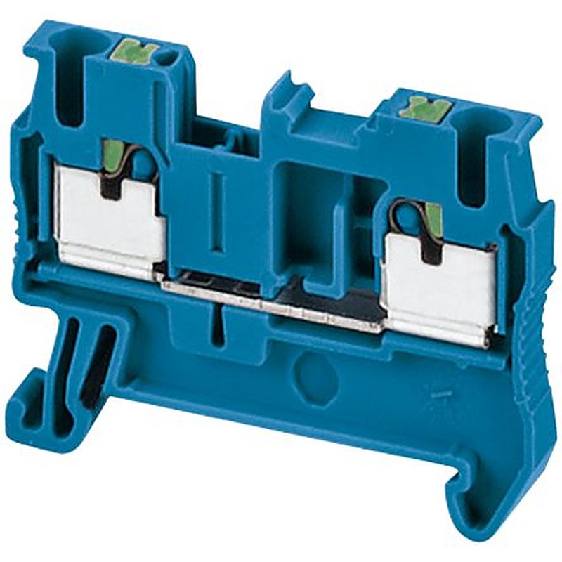 Schneider Electric NSYTRP22BL Linergy Series Terminal Block Blue, 2.5mm², 1-Level, Push-in, CSA