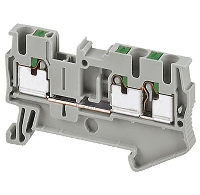 Schneider Electric NSYTRP Series Terminal Block, 3-Way, 2.5mm² Wire, 24A Push-in