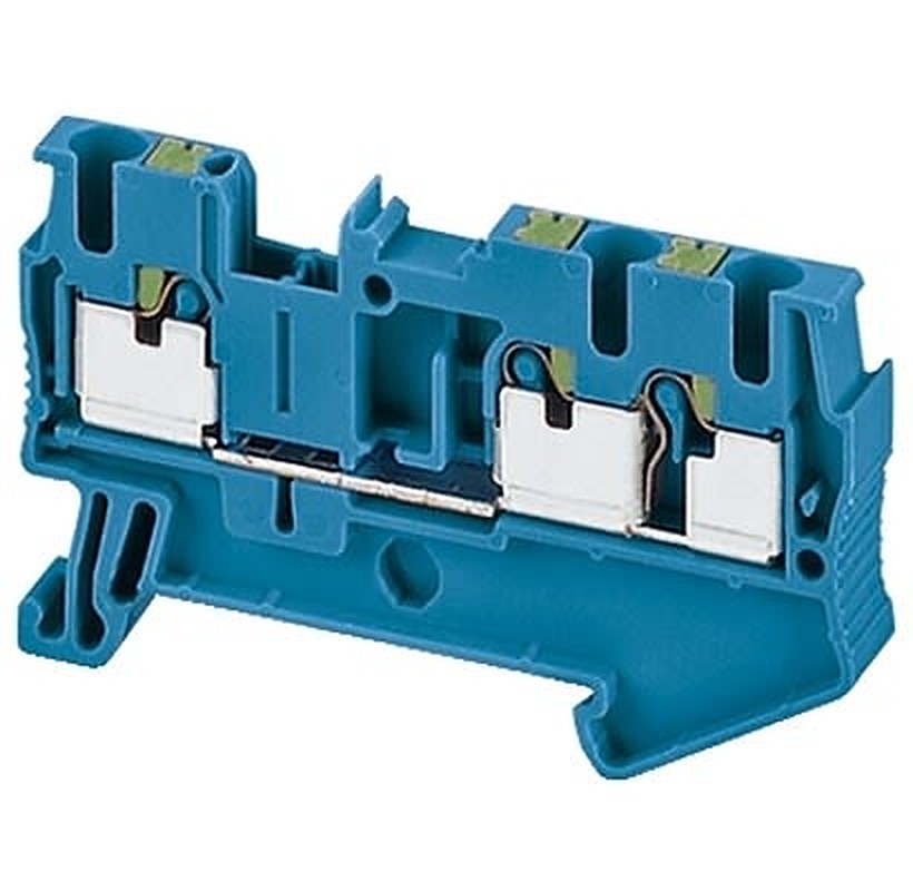 Schneider Electric NSYTRP Series Terminal Block, 3-Way, 2.5mm² Wire, 24A Push-in