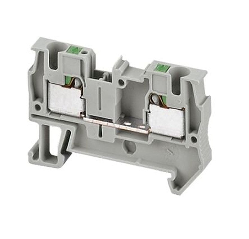 Schneider Electric NSYTRP42 326 Series DIN Rail Terminal Block Grey, 4mm², 1-Level, Push-in