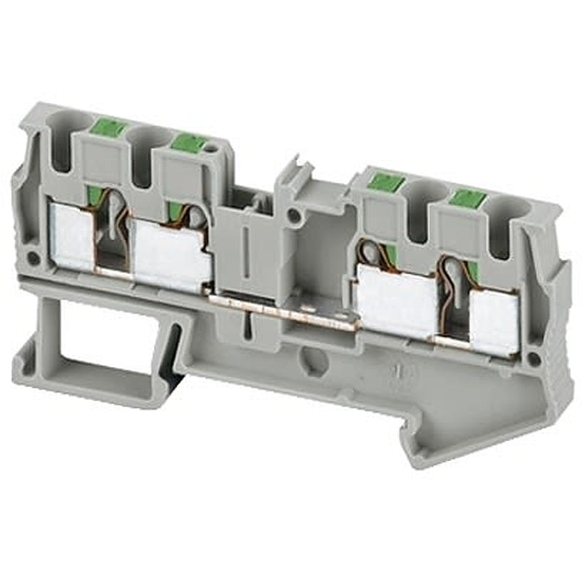 Schneider Electric NSYTRP Series Terminal Block, 4-Way, 4mm² Wire Push-in