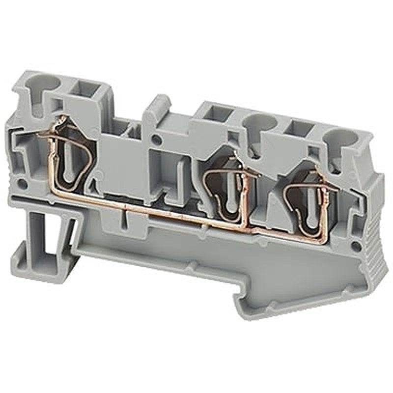 Schneider Electric NSYTRR43 NSY Series DIN Rail Terminal Block Grey, 4mm², 1-Level, Screw