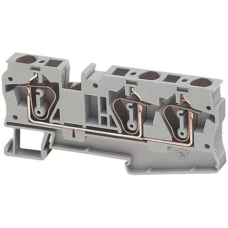 Schneider Electric NSYTRR63 NSY Series DIN Rail Terminal Block Grey, 6mm², Spring Terminal