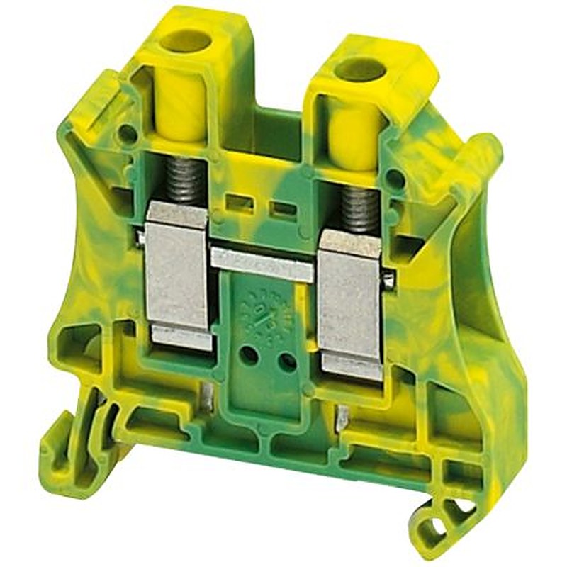 Schneider Electric 2-Way DIN Rail Earth Terminal Block, 10mm², Screw, Polyamide 66 Housing, ATEX