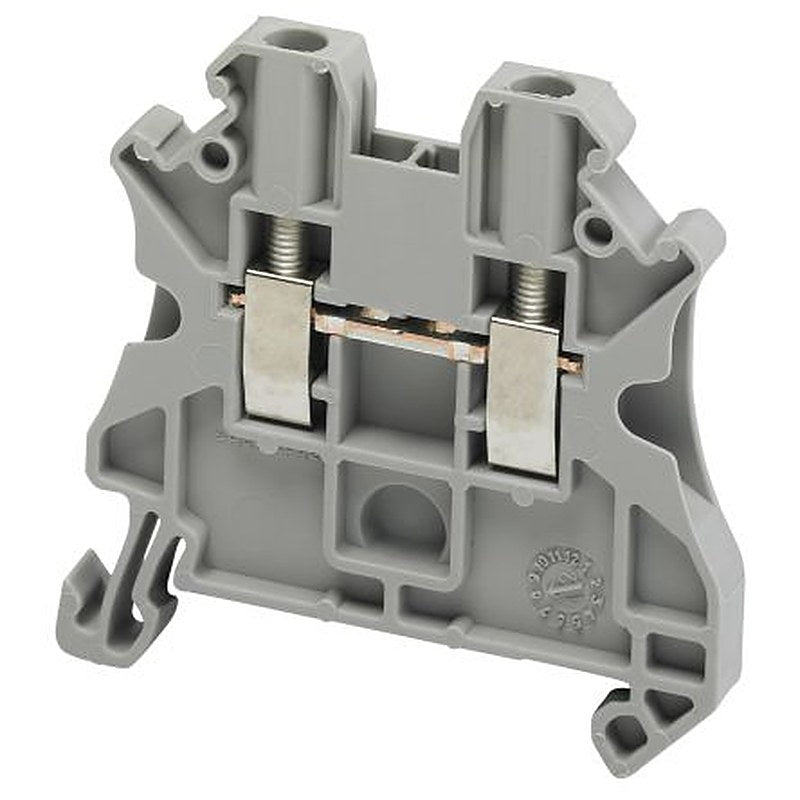 Schneider Electric NSYTRV22 Linergy TR Series DIN Rail Terminal Block Grey, 0.14mm², 4 mm², 1-Level, Screw, ATEX