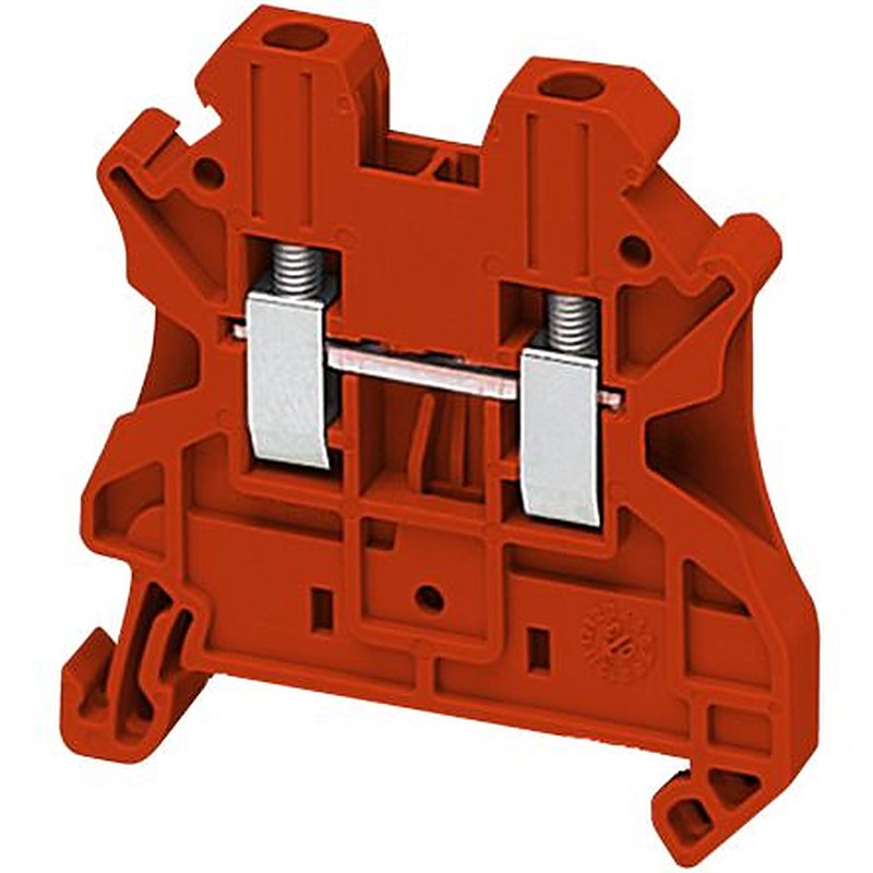 Schneider Electric NSYTRV22RD NSYT Series Terminal Block Red, 2.5mm², 1-Level, Screw