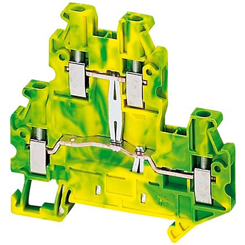 Schneider Electric 2-Way Protective earth Earth Terminal Block, 2.5mm², Screw, Polyamide 66 Housing, ATEX