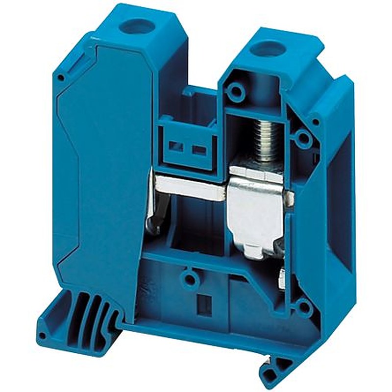 Schneider Electric NSYTRV352BL Linergy TR Series Feed Through Terminal Block Blue, 35mm², 1-Level, Screw, ATEX