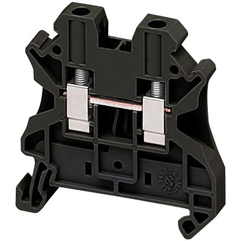Schneider Electric NSYTRV42BK Linergy TR Series DIN Rail Terminal Block Black, 4mm², 1-Level, Screw, ATEX