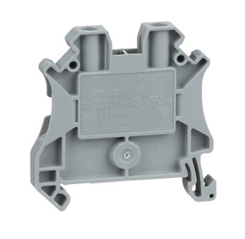Schneider Electric NSYTRV Series Terminal Block, 2-Way, 4mm² Wire, 20A Screw