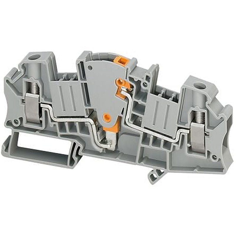Schneider Electric NSYTRV62TTD Linergy TR Series Disconnect Terminal Block Grey, 6mm², 1-Level, Screw