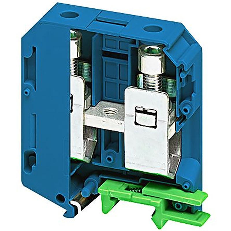 Schneider Electric NSYTRV702BL NSYTR Series Terminal Block Blue, 70mm², 1-Level, Screw