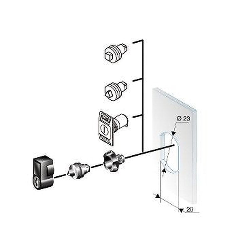 Schneider Electric Locking Handle, L-Handle