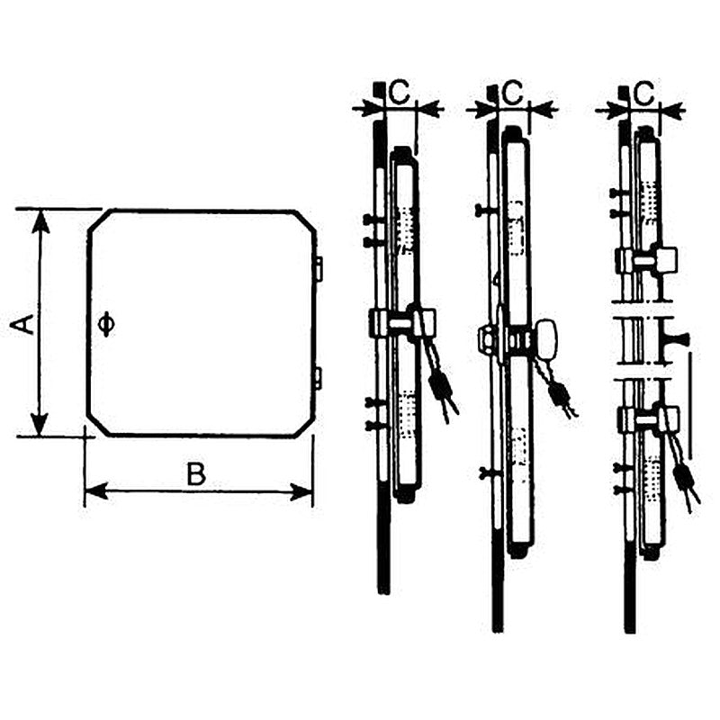 Schneider Electric Transparent Polycarbonate IP65 Inspection Window for use with Thalassa PLA