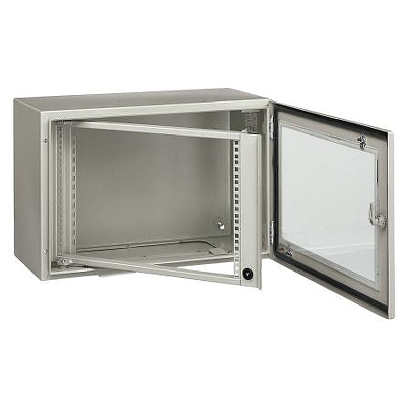 Schneider Electric PanelSeT Series 21 U Steel Server Rack , 1000 mm Height 600 mm