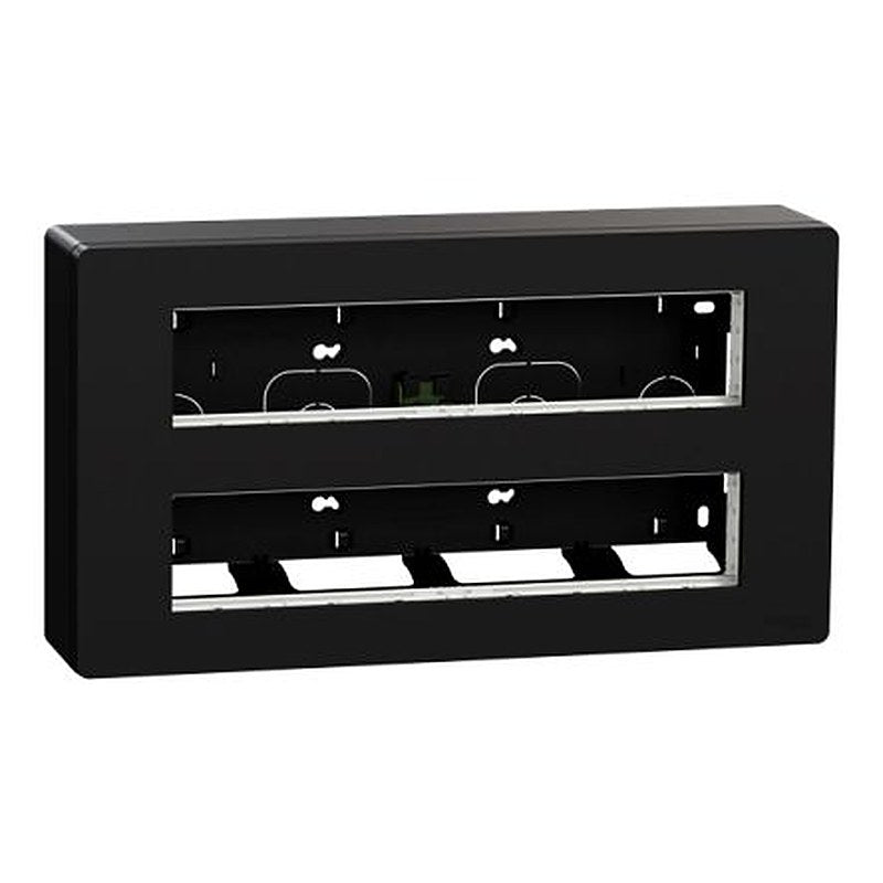 Schneider Electric New Unica Anthracite ABS Back Box Mounting Frame, Surface Mount 165 mm 300mm 60 mm