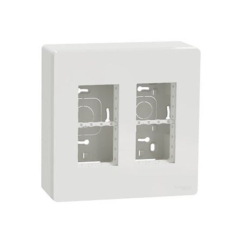Schneider Electric White ABS Unica Control Station Enclosure - 4 Hole
