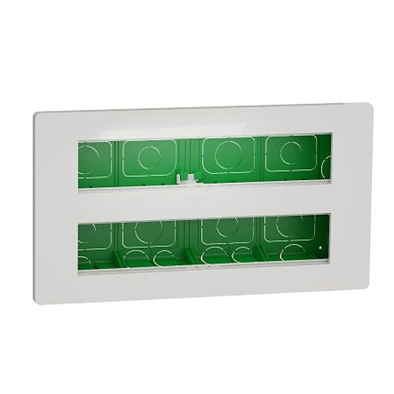 Schneider Electric White ABS Unica Control Station Enclosure - 10 Hole