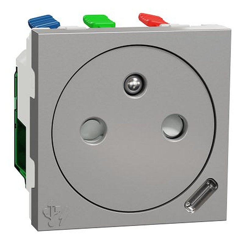 Schneider Electric Aluminium Cover Plate Socket Electrical Socket