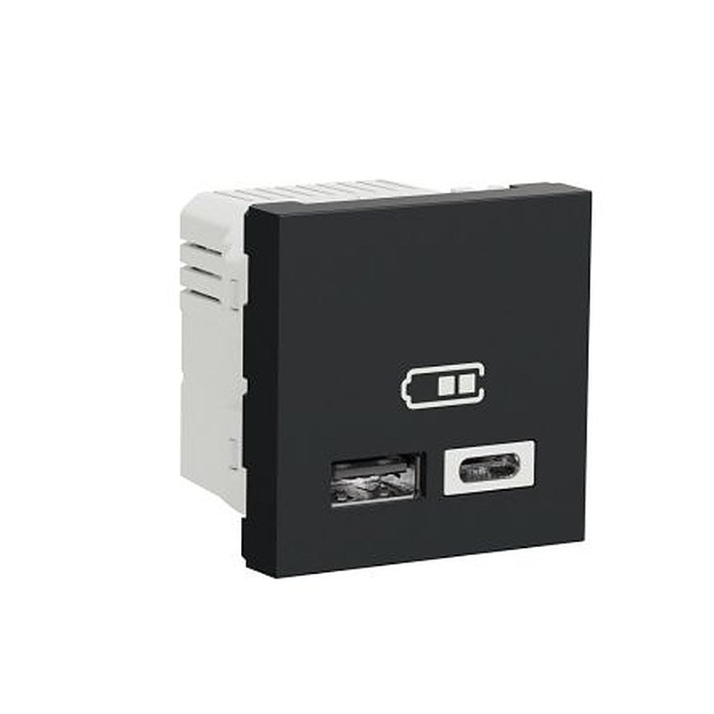 Schneider Electric Anthracite, 2 Gang, New Unica