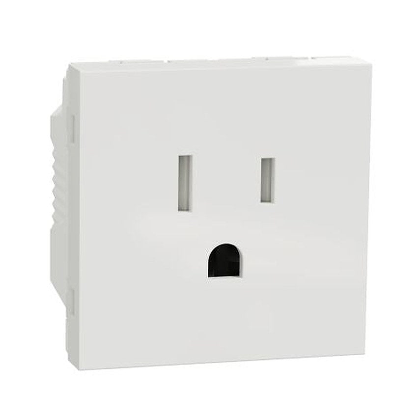 Schneider Electric, Unica IP21D White Socket, 2P+PE, Rated At 15A, 127V