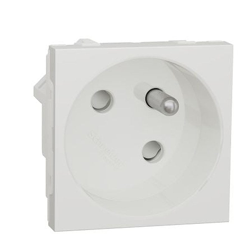Schneider Electric White 1 Gang Power Socket, 16A Indoor, French 2P