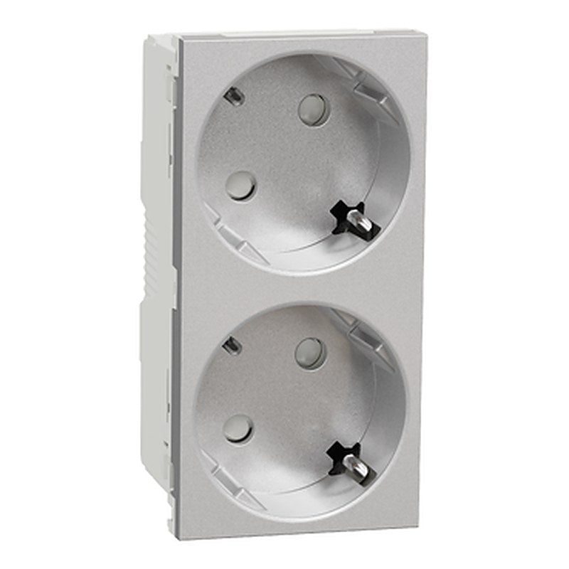 Yeni Unica, 2x Çocuk Korumalı 45º Topraklı Priz, Alüminyum (Yeni Unica 2x Çocuk Korumalı 45º Topraklı Priz) is a Schneider Electric product. Designed for reliable performance and long service life. Available across Iraq — contact us for pricing and delivery options.