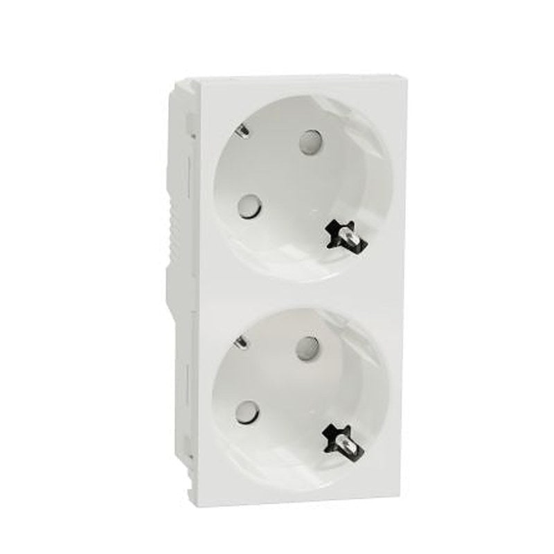 Schneider Electric, Unica IP21D White Socket, 2P+PE, Rated At 16A, 250V
