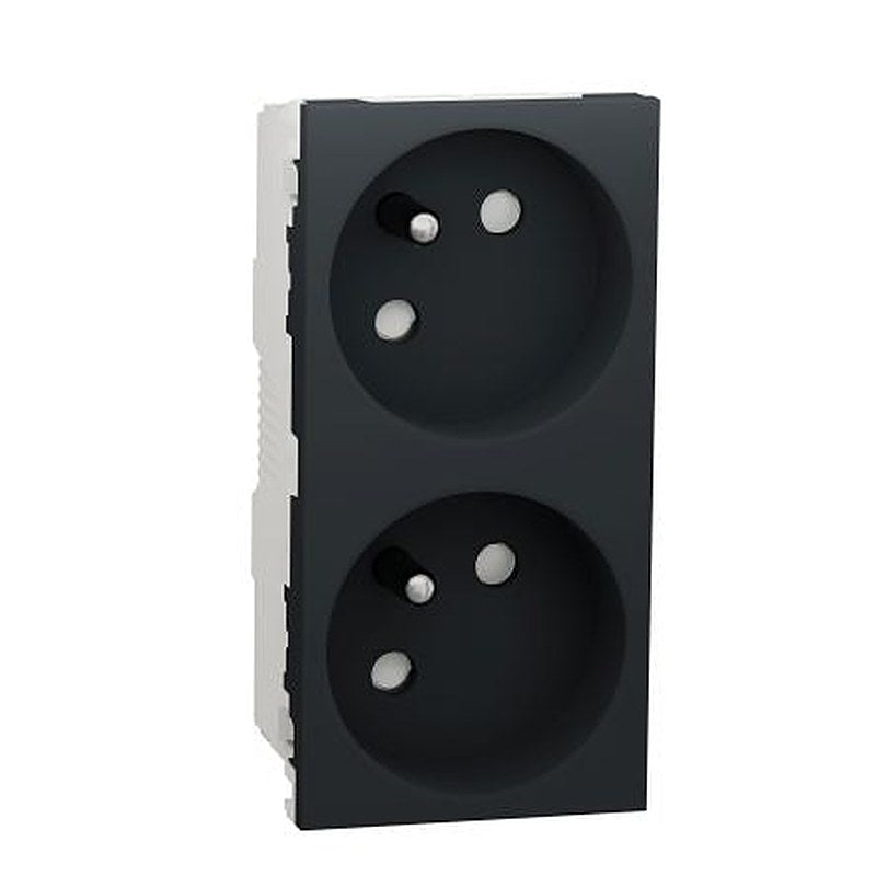 Schneider Electric Anthracite, 2 Gang, Unica