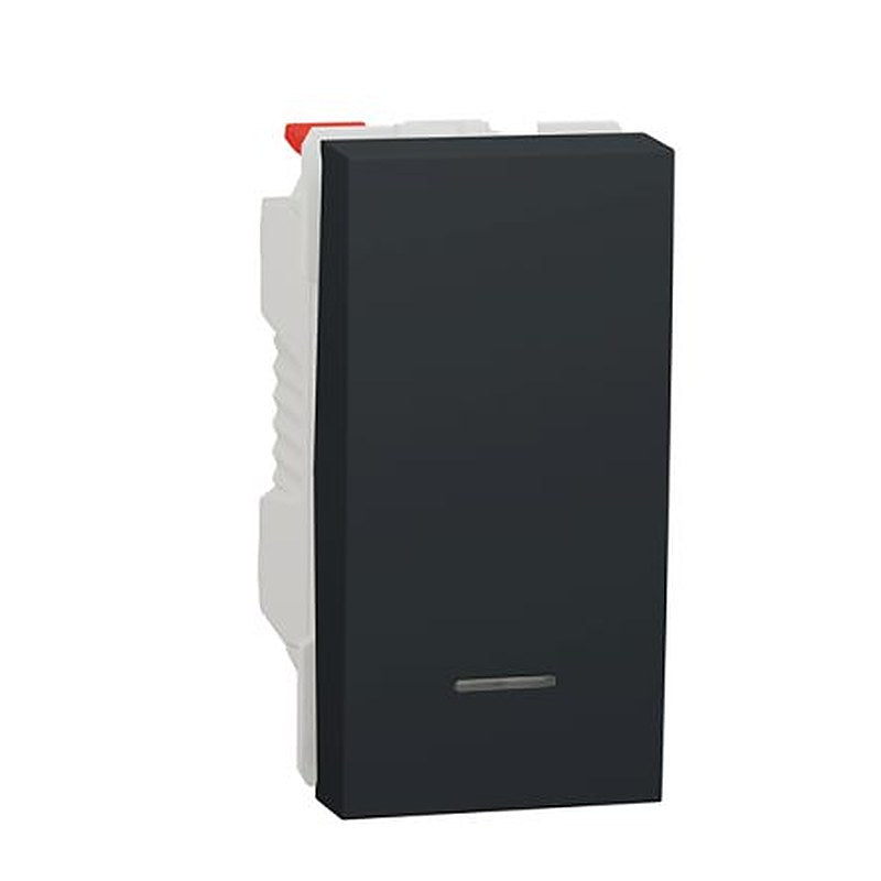 Schneider Electric Anthracite NO Push Button, 1 Gang, New Unica