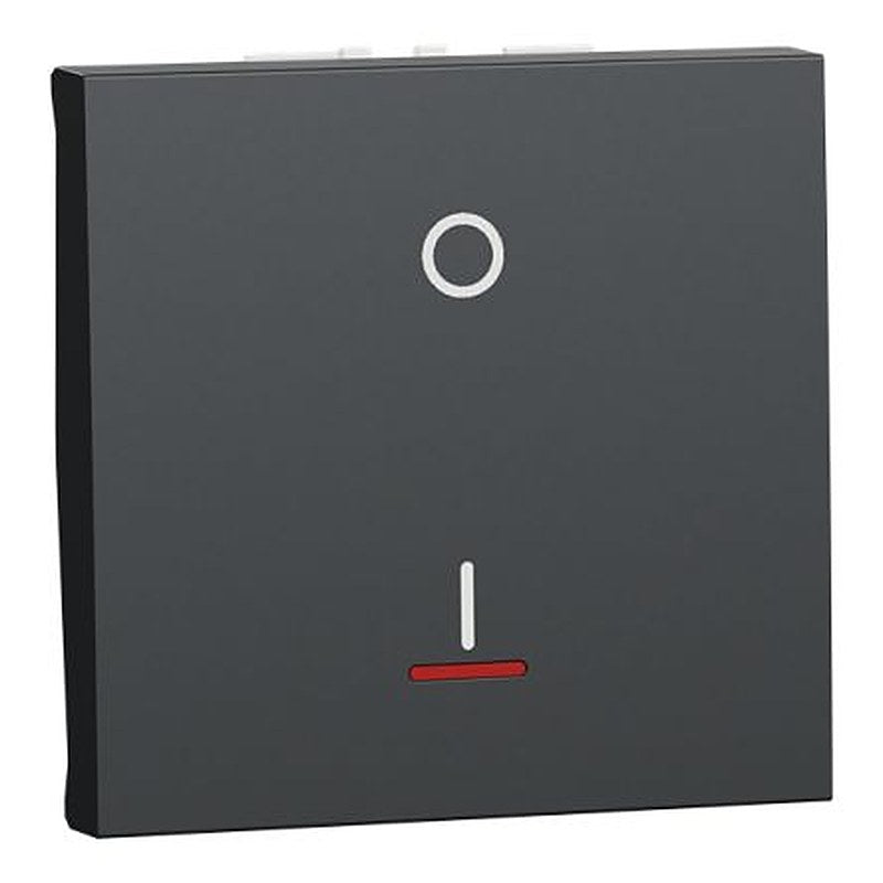 Schneider Electric Anthracite, 1 Way Rocker Light Switch, 1 Gang, New Unica