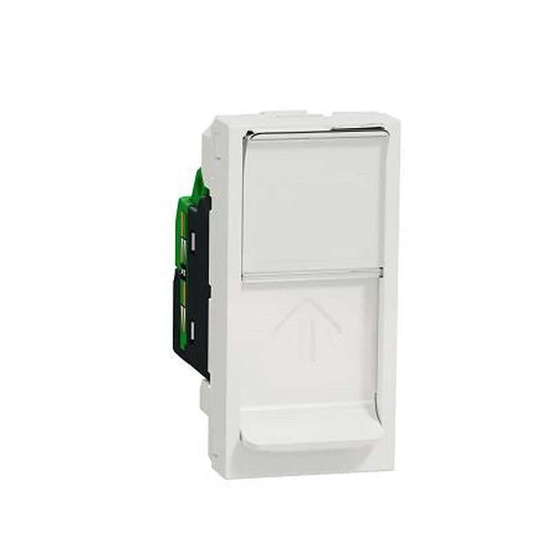 Schneider Electric Unica Series RJ45 Socket Female, Flush, Cat6 STP Shield Rectangular 1 Port 8 Way