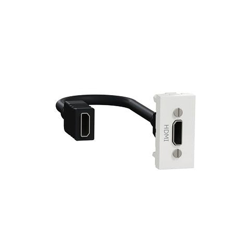 Schneider Electric 45 mm 2 Way Straight Female HDMI Connector