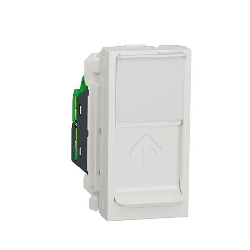 Schneider Electric Unica Series RJ45 Socket Female, Flush FTP Shield Rectangular 1 Port 8 Way