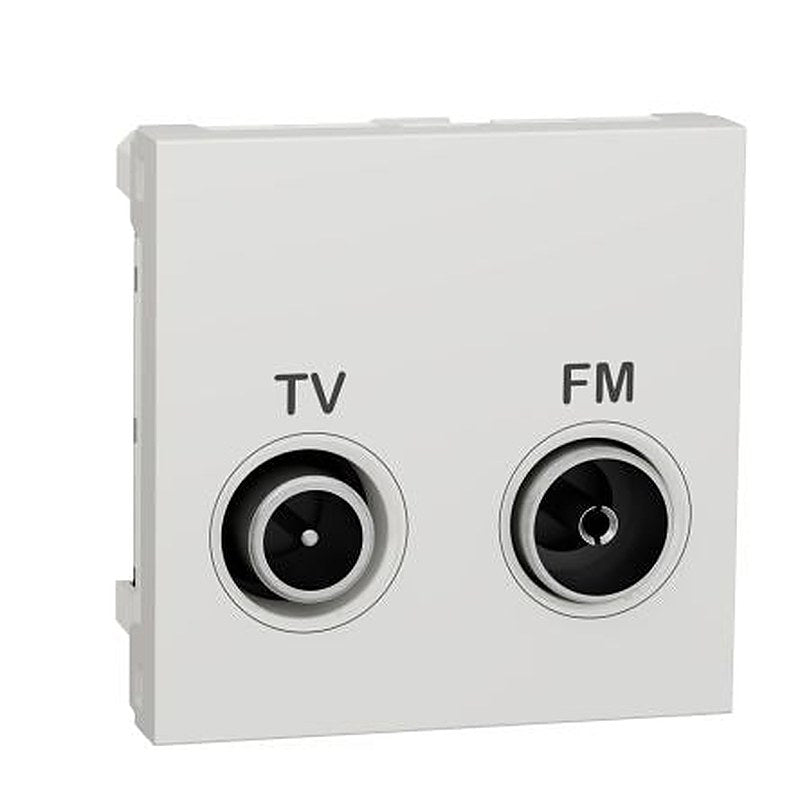 Schneider Electric, Unica IP20 White Vertical Socket