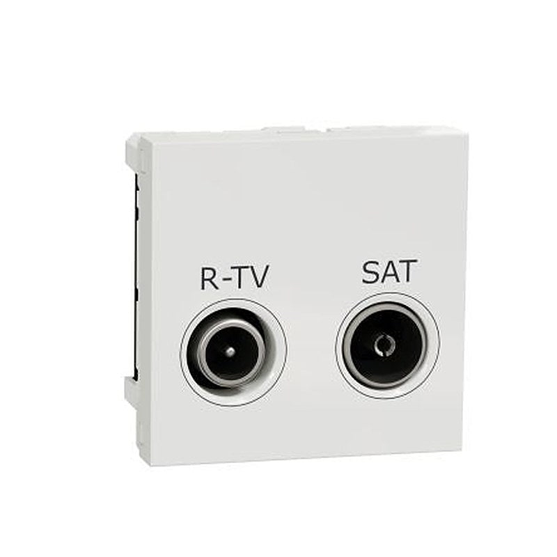 Schneider Electric, Unica IP20 White Vertical Socket