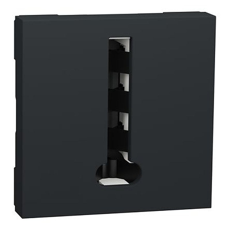 Schneider Electric Black Telephone Socket