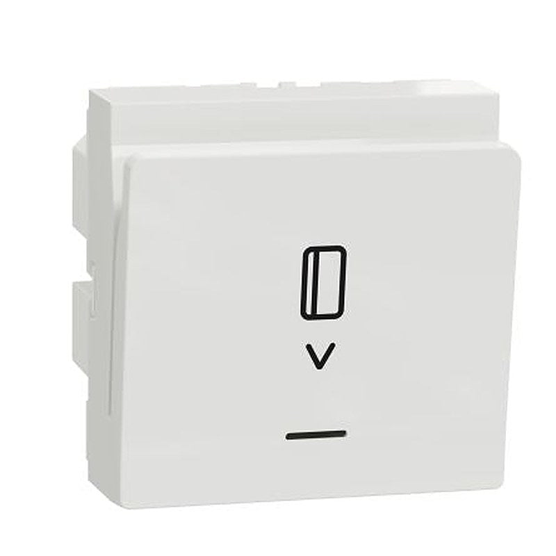 Schneider Electric White Key Card Switch 8A Unica Series