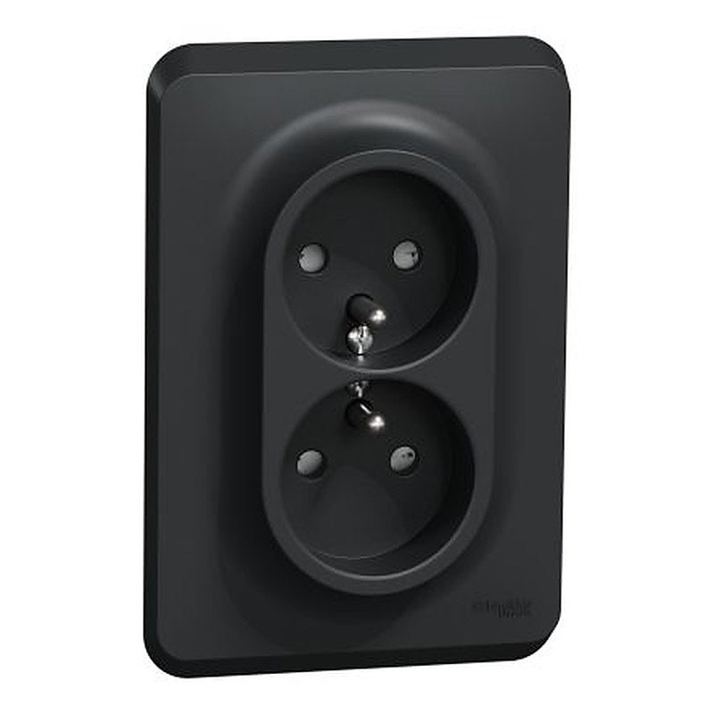 Schneider Electric, Unica IP4X Anthracite Light Switch, Rated At 16A, 25V