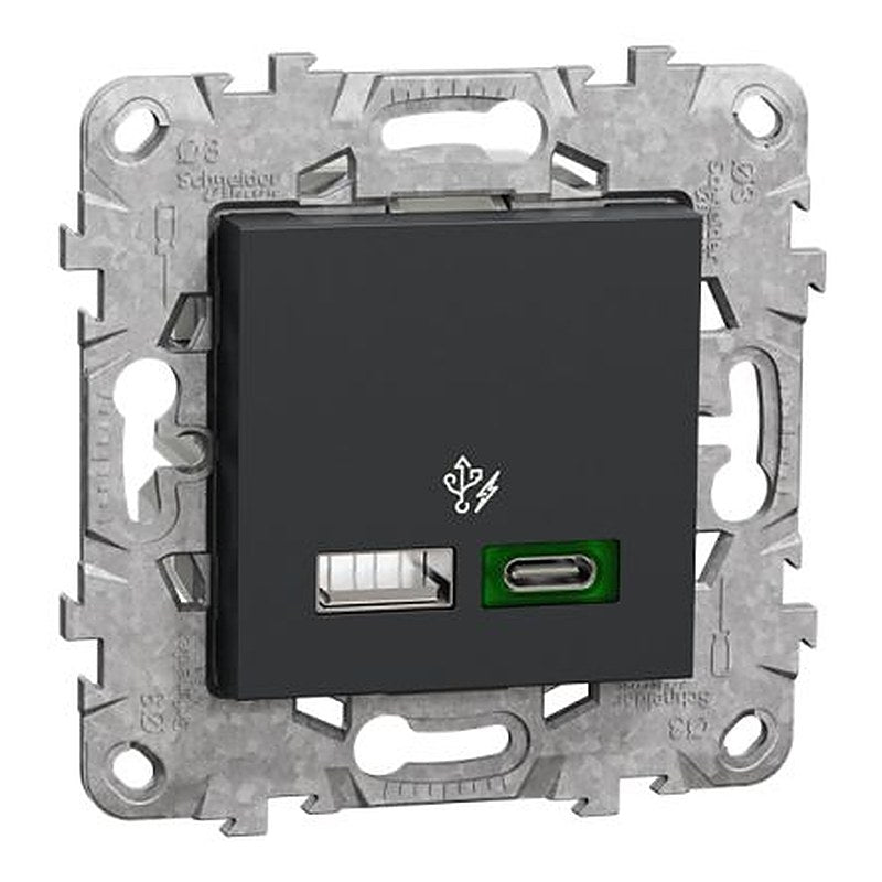 Schneider Electric, New Unica IP20 Anthracite Industrial Power Connector, Rated At 3A, 240V ac