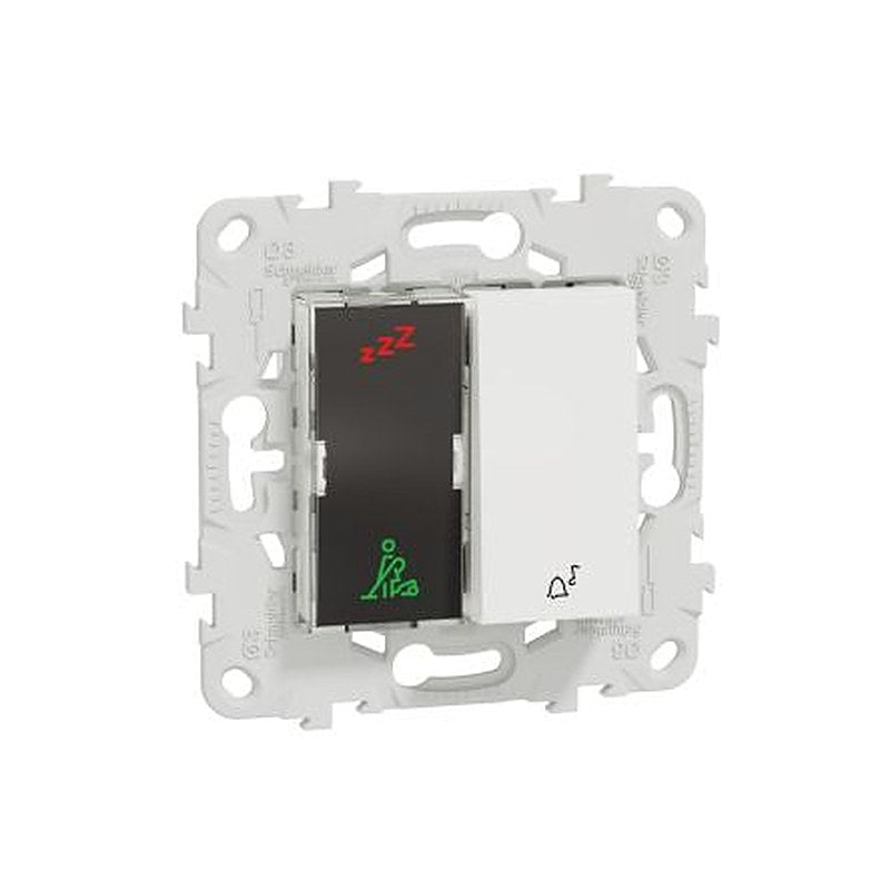 Schneider Electric, Unica, Screw, Screw White LED Indicator, IP2X, Rectangular
