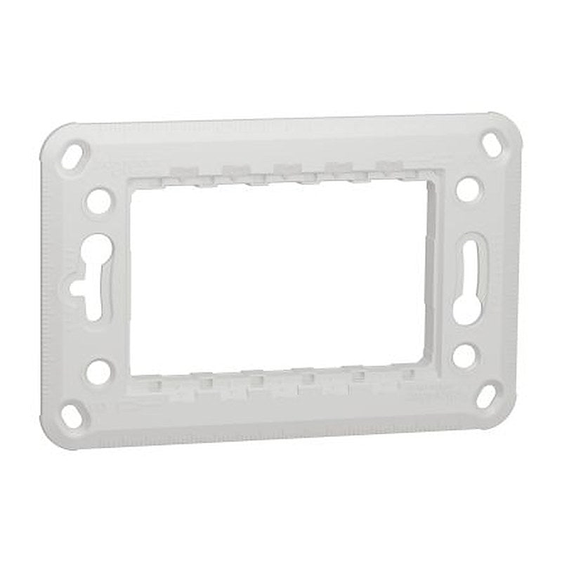 Schneider Electric New Unica Series Polybutylene Terephthalate Bracket for Use with Socket 105.5 mm x 105.5 mm x 70mm